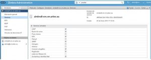 servicios zimbra