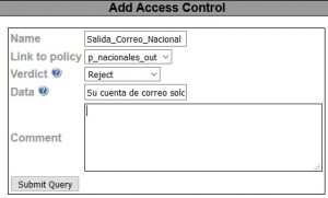 salida de correo