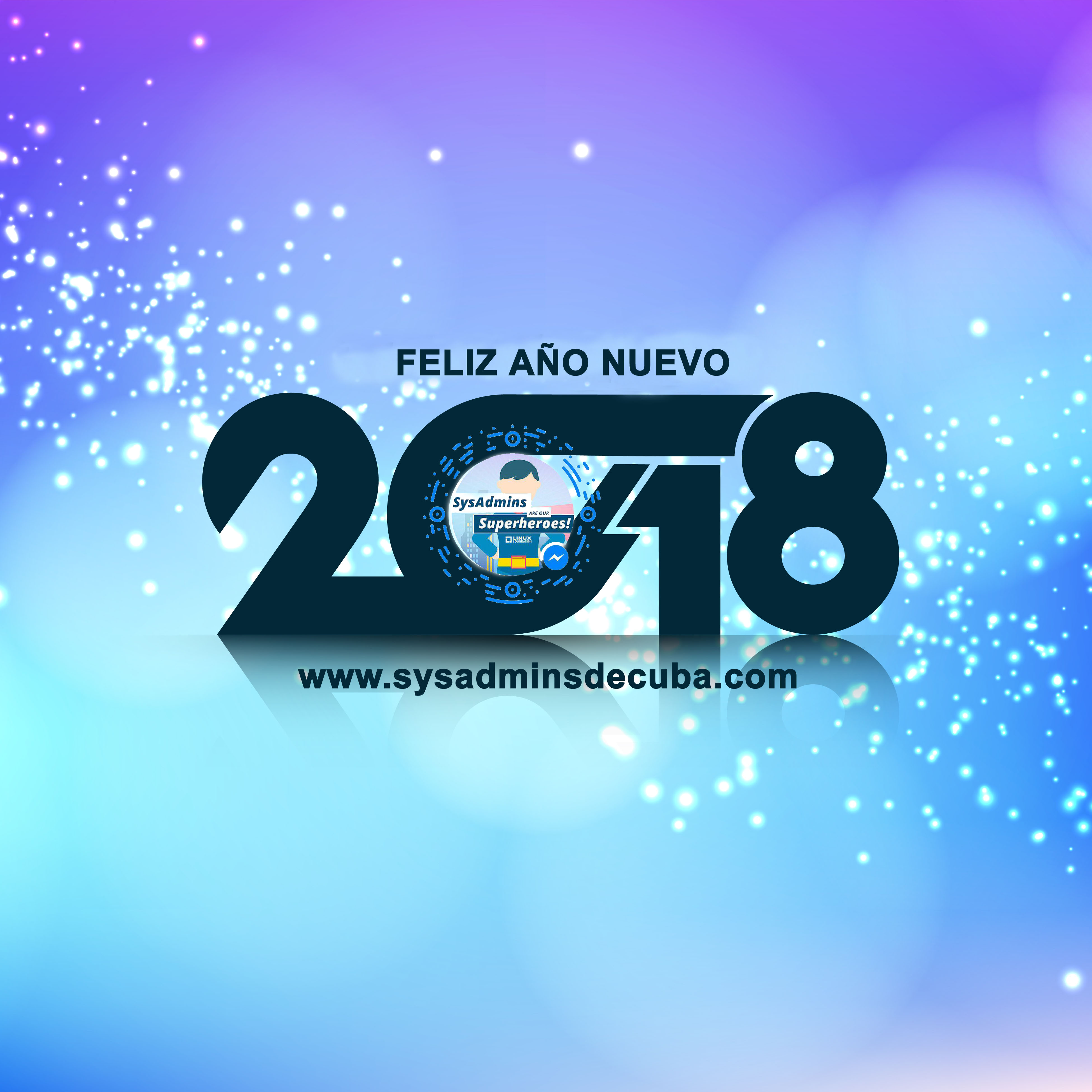 Abstract stylish glowing new year 2018 background